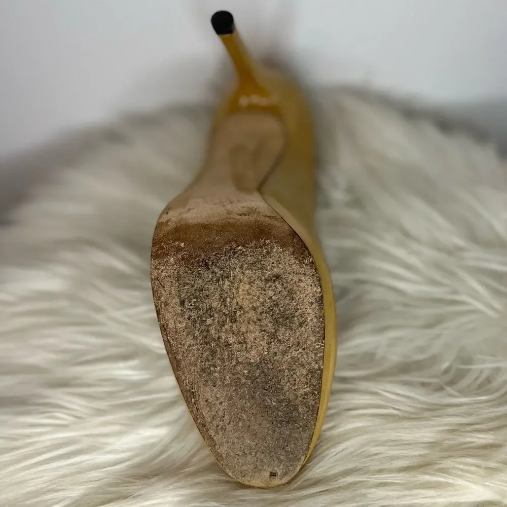 Stuart Weitzman Yellow Patent Leather Pumps​​​ - Picture 14 of 16